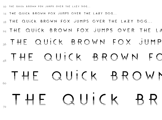 Bonus font waterfall